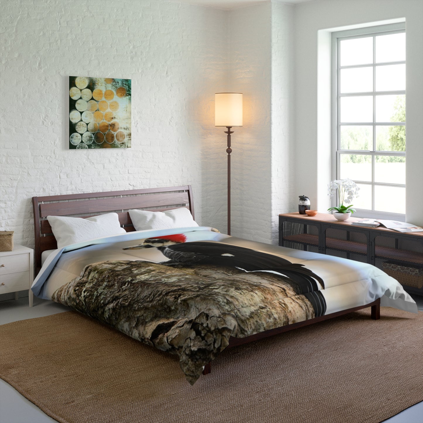 Pileated Woodpecker Comforter – Nature Photography Bedding