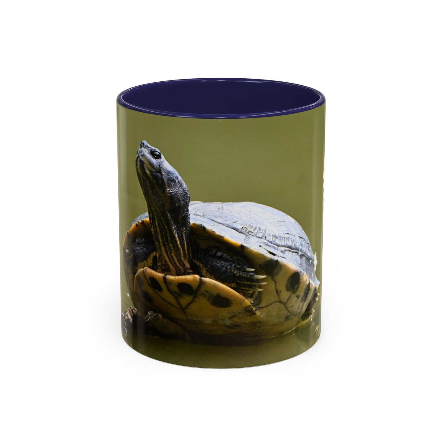 Turtle Coffee Mug — "Always Keep Your Head Up" Inspirational Accent Mug (11/15 oz)