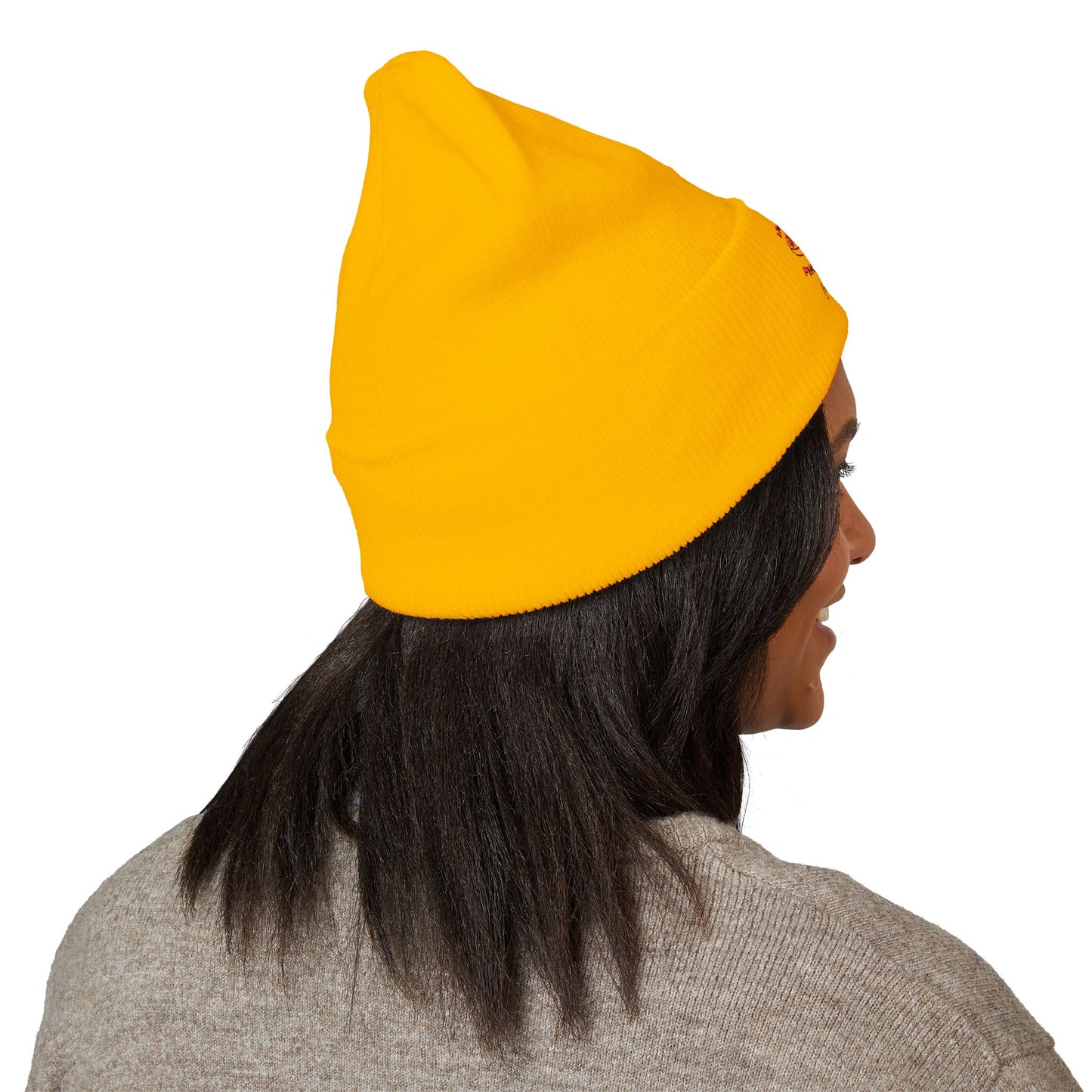 Classic Embroidered Beanie - Cozy Winter Hat, Photography Gift, Trendy Knit Cap, Casual Streetwear, Unisex Apparel, Winter Accessory