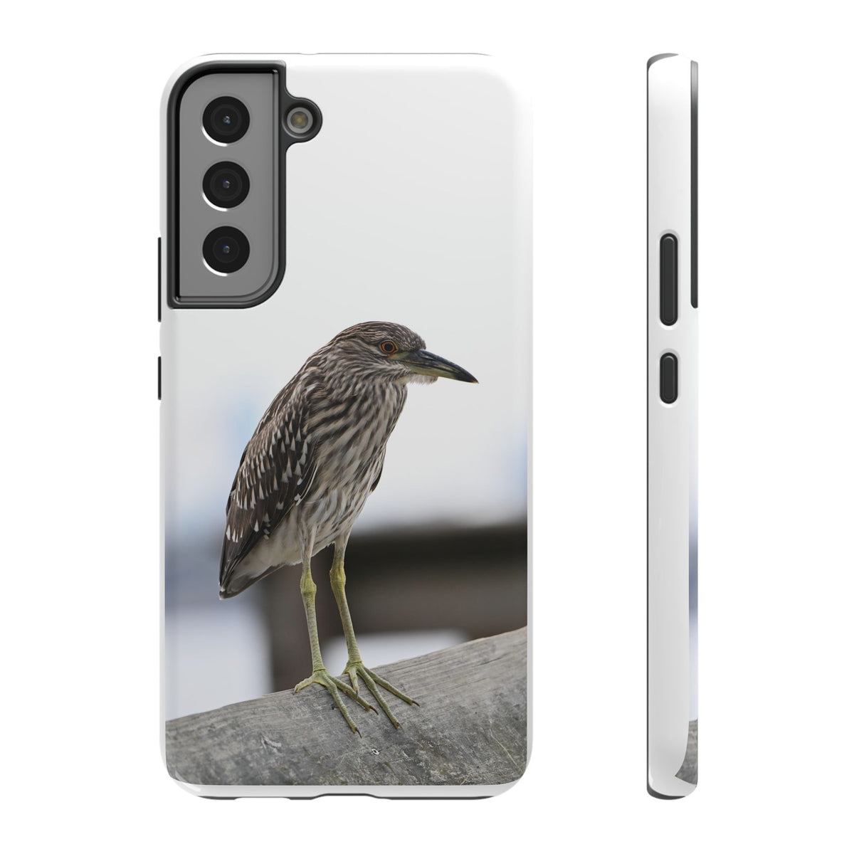 Heron Shoreline Phone Case — Impact-Resistant Wildlife Photo Case