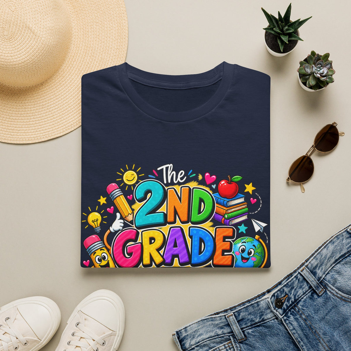 2nd Grade Teacher T‑Shirt — "The 2nd Grade Dream Team" Colorful Back-to-School Tee