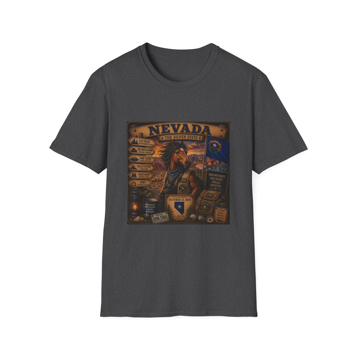 Nevada Vintage State Pride T-Shirt — The Silver State Graphic Tee
