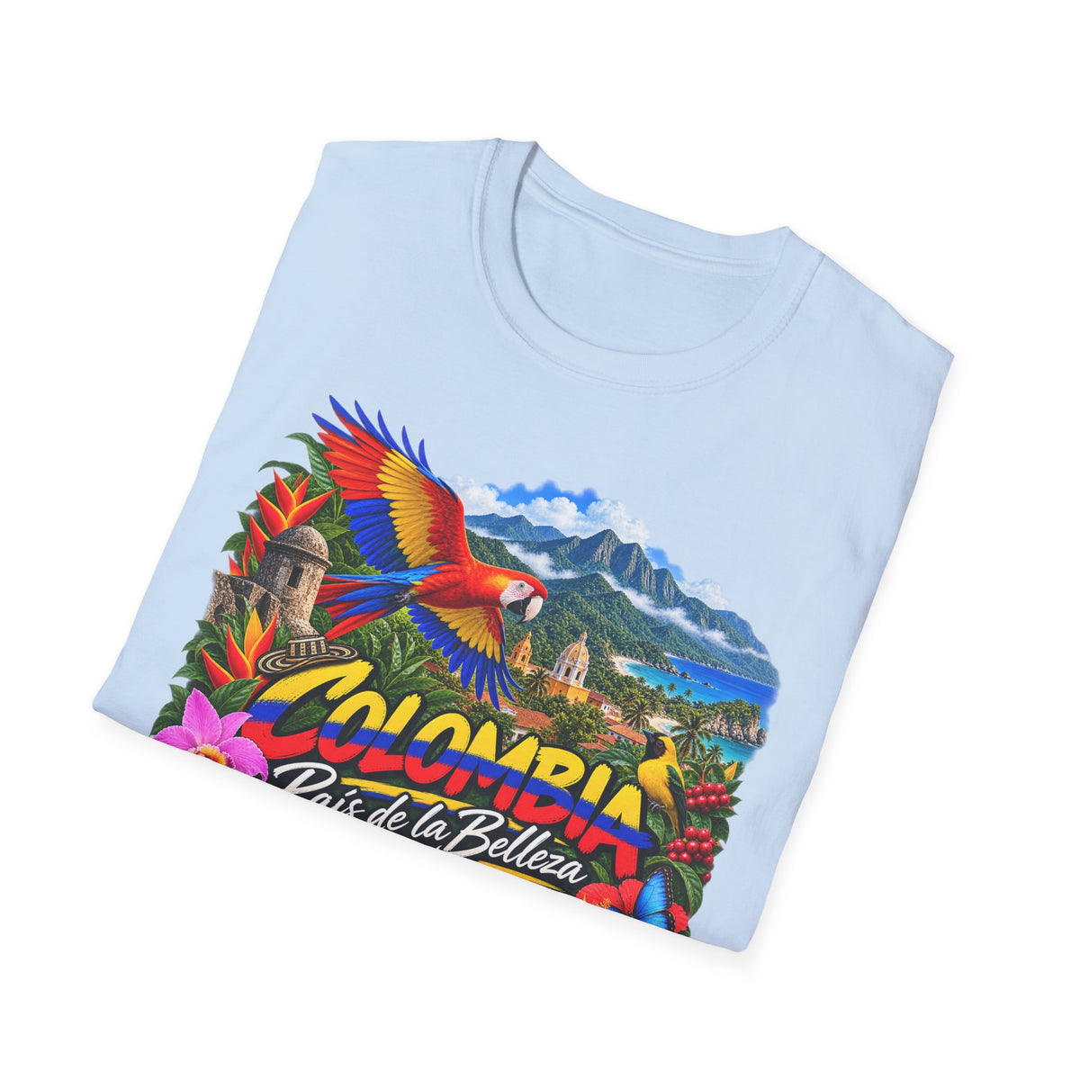 Colombia País de la Belleza Tropical Travel T-Shirt