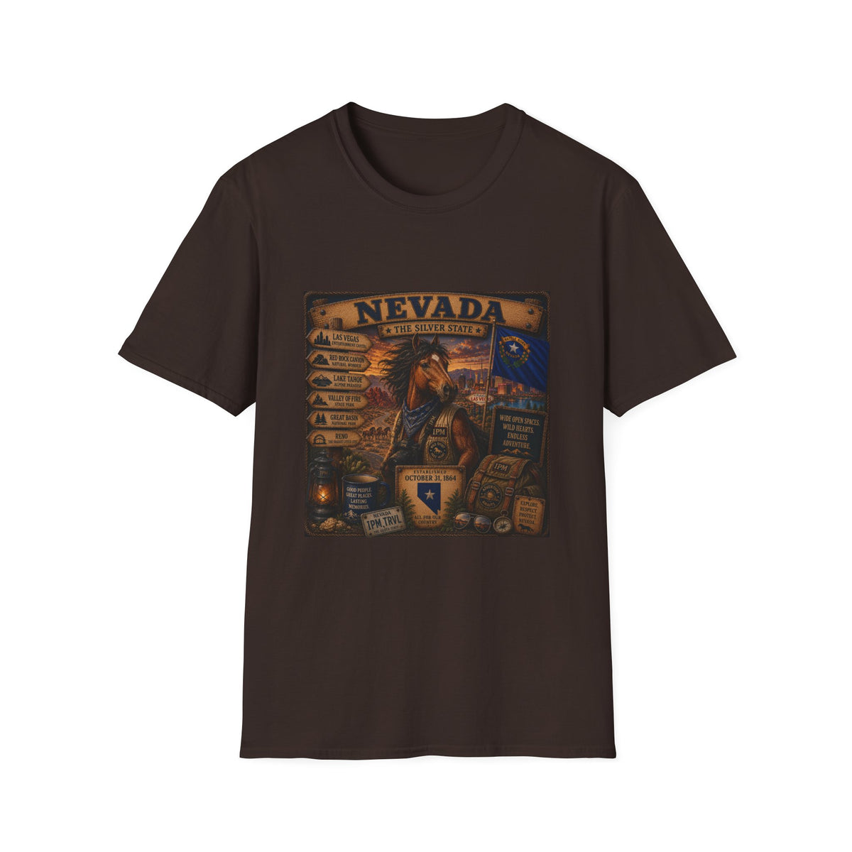 Nevada Vintage State Pride T-Shirt — The Silver State Graphic Tee