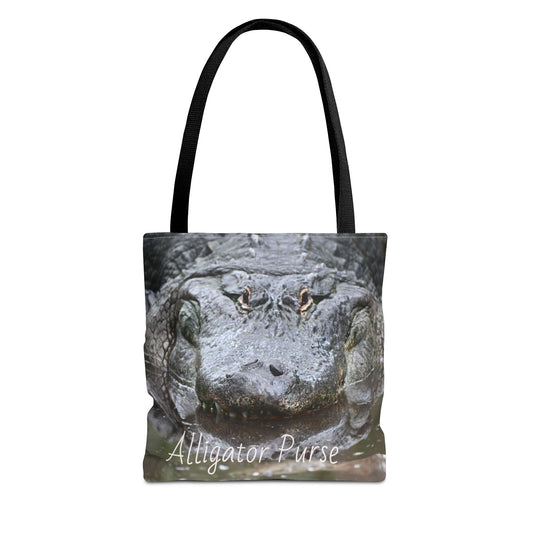 Alligator Print Tote Bag, Wildlife Lover Gift, Eco-Friendly Bag, Beach Tote, Animal Lovers' Accessory, Unique Alligator Purse