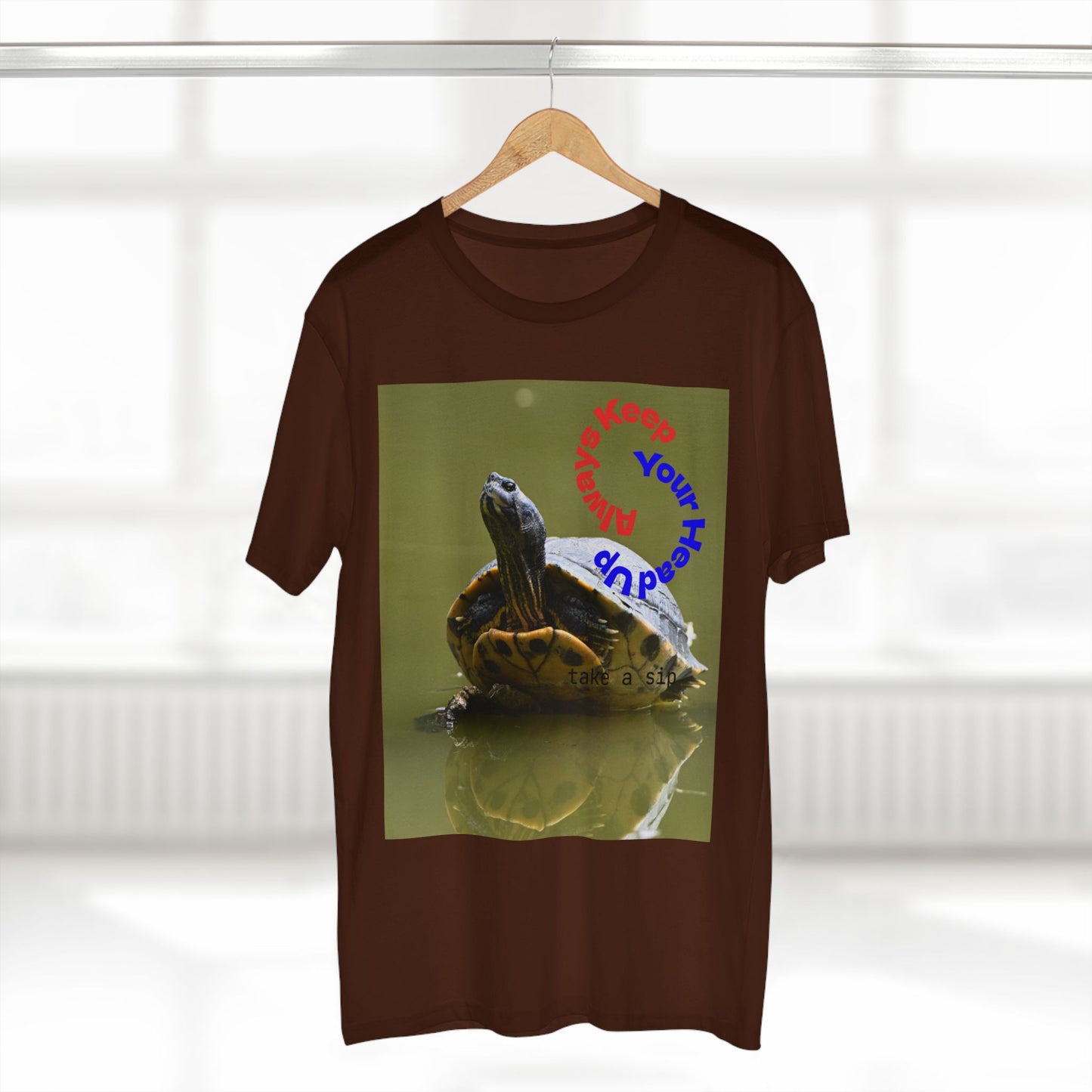 Turtle Photo Tee — 'Hold Your Head Up' Graphic Shirt