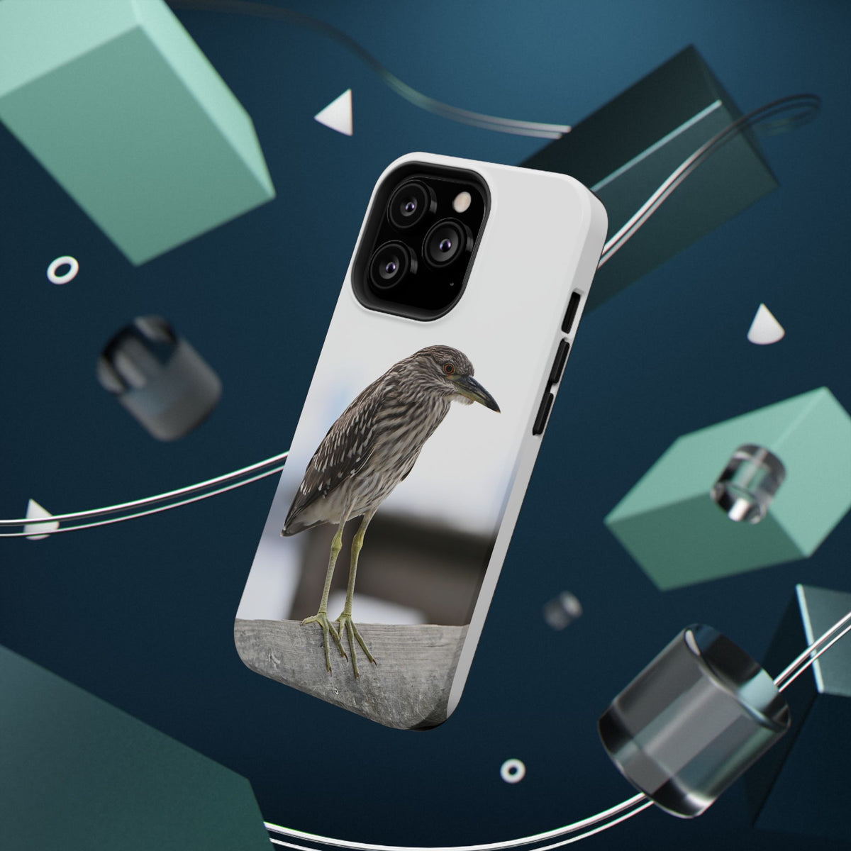Heron Shoreline Phone Case — Impact-Resistant Wildlife Photo Case