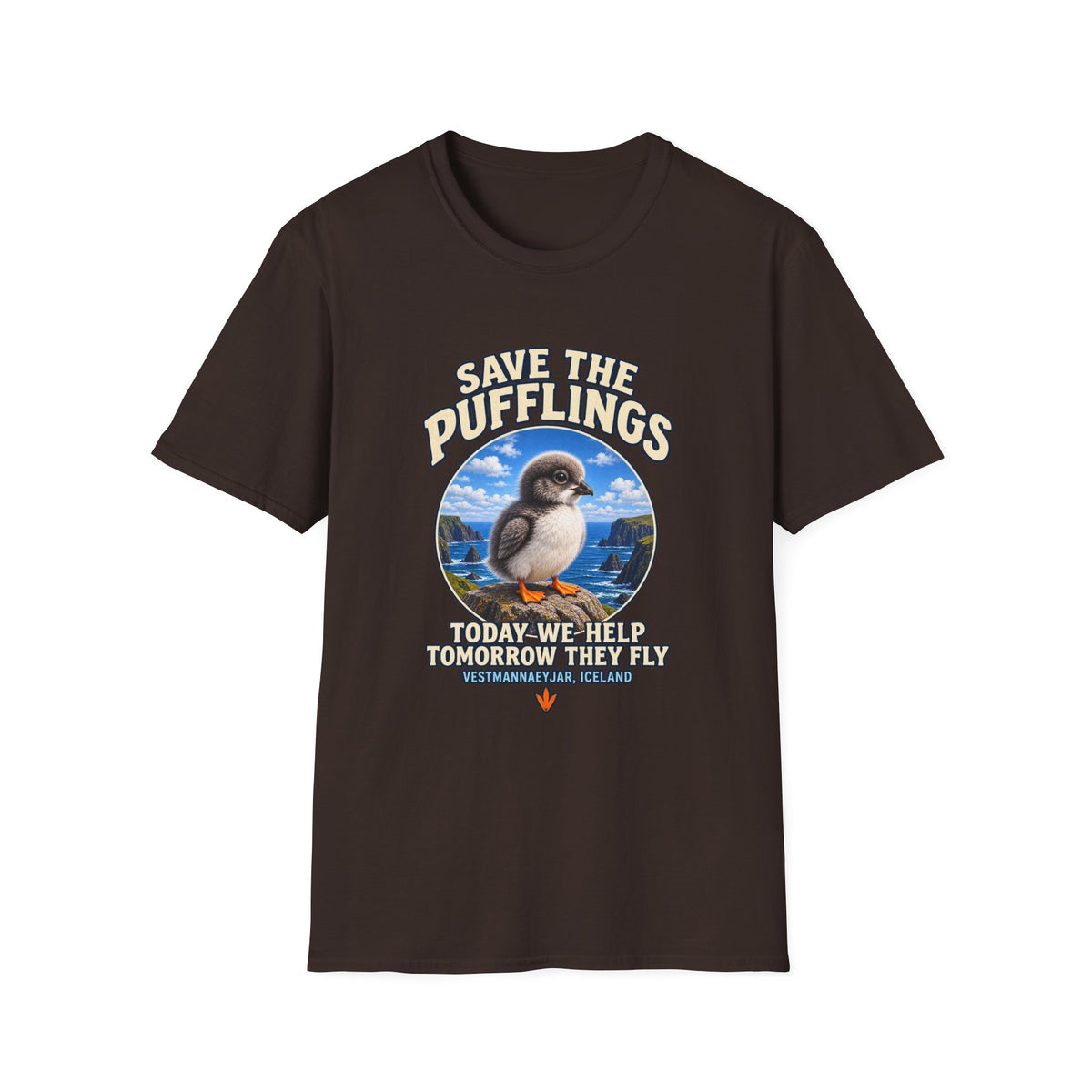 Save the Pufflings T-Shirt — "Save the Pufflings: Today We Help, Tomorrow They Fly" Cute Puffin Rescue Tee