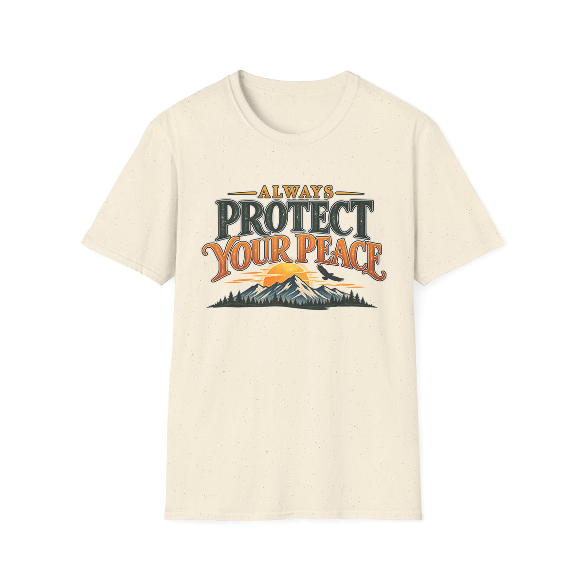 Protect Your Peace Mountain T-Shirt — Inspirational Outdoor Graphic Tee