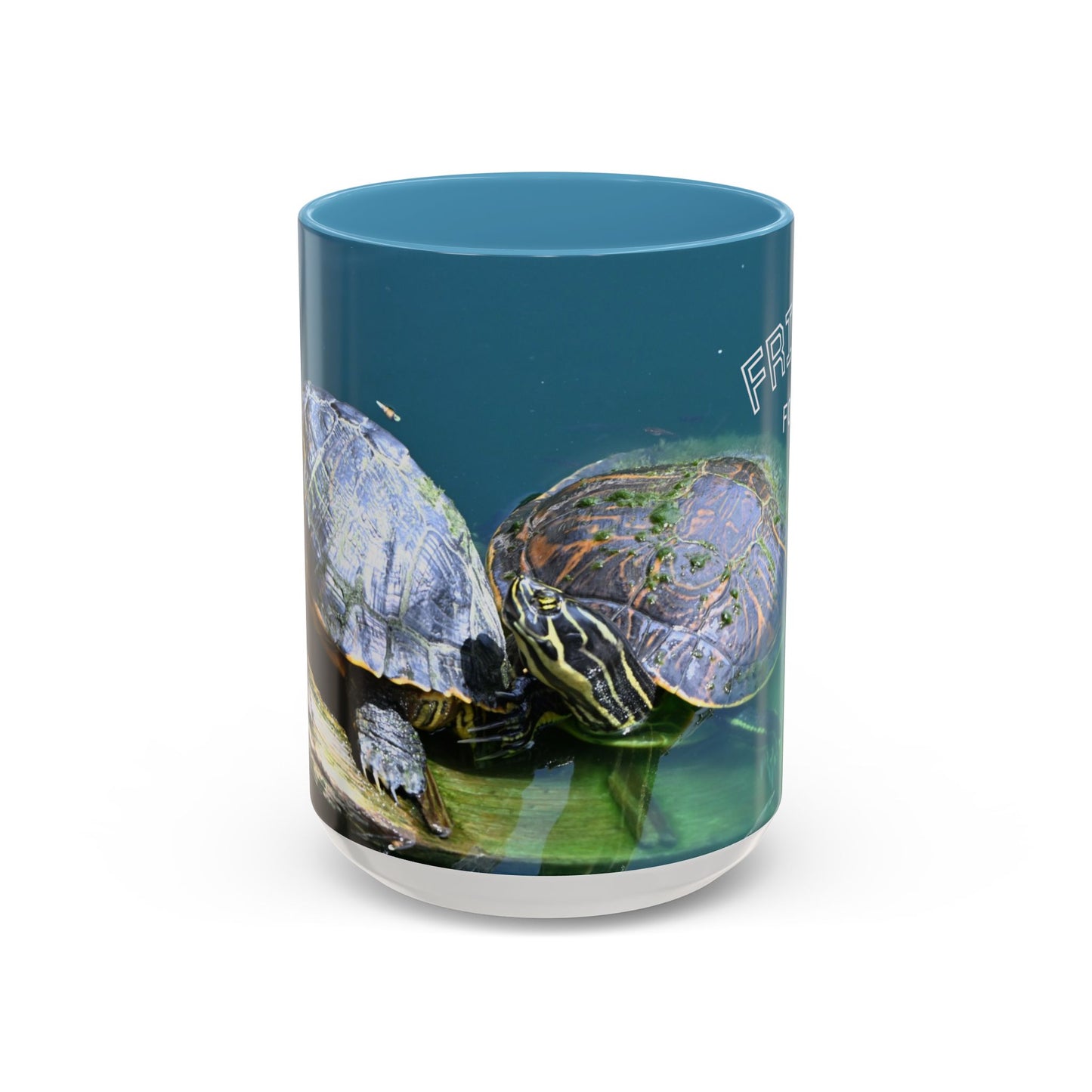 Friends Forever Turtle Accent Coffee Mug — 11/15oz Gift for Animal Lovers