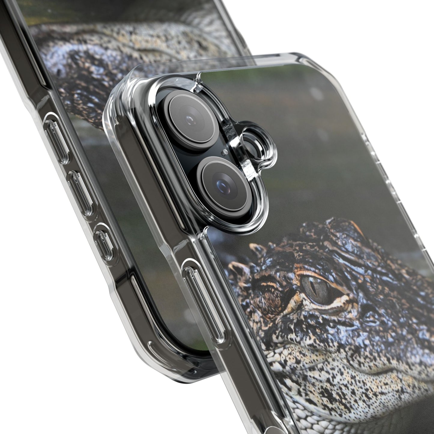 Clear Impact Phone Cases featuring Unique Wildlife Design, Alligator Art, Eco-Friendly Protection, Perfect Gift for Nature Lovers, [...]