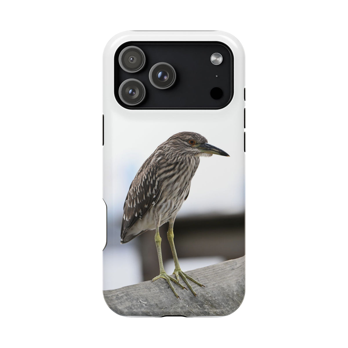 Heron Shoreline Phone Case — Impact-Resistant Wildlife Photo Case