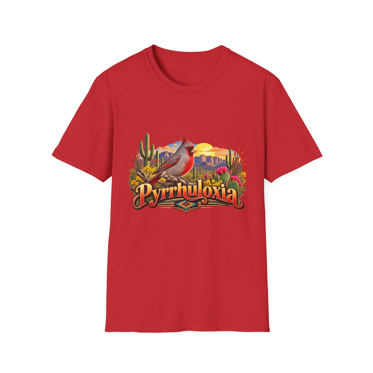 T-Shirt — 'Pyrrhuloxia' Desert Cardinal Graphic Tee