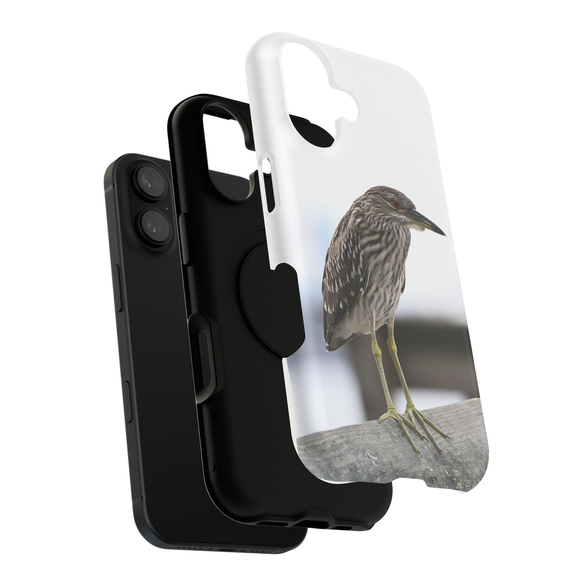 Heron Shoreline Phone Case — Impact-Resistant Wildlife Photo Case