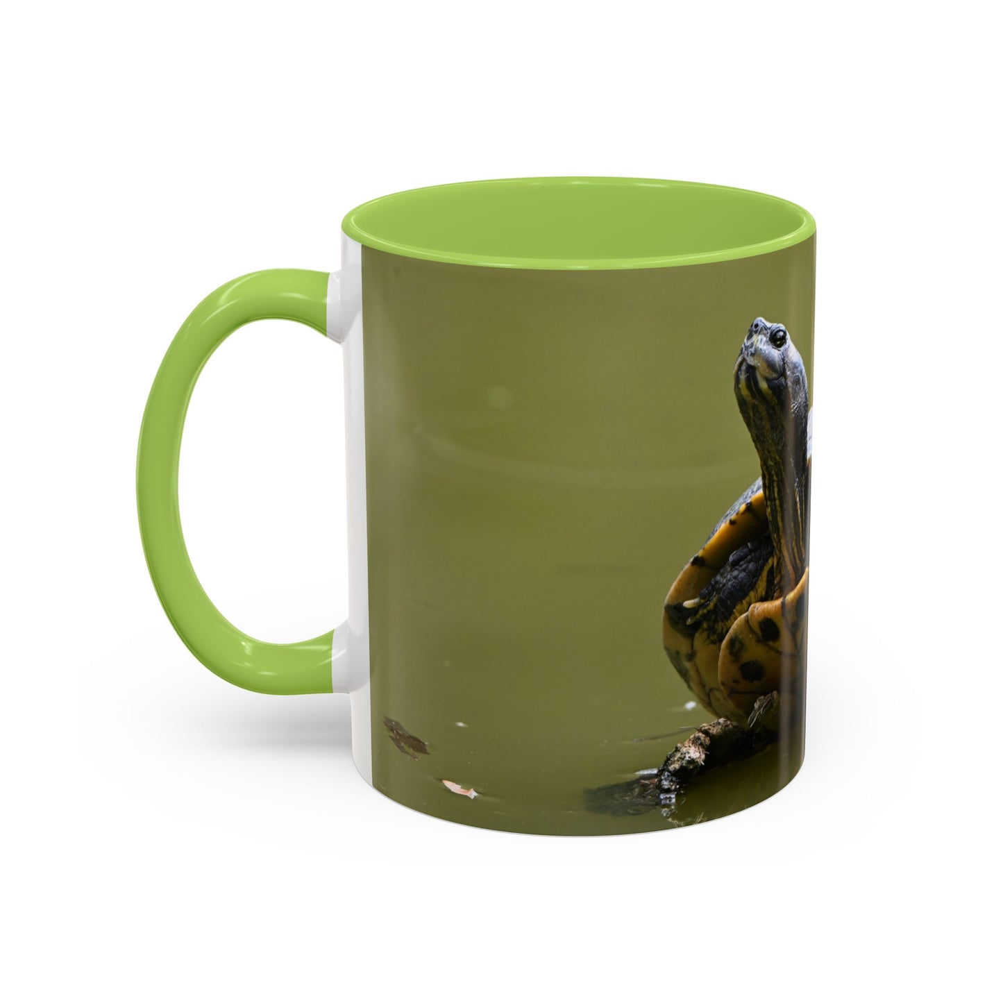 Turtle Coffee Mug — "Always Keep Your Head Up" Inspirational Accent Mug (11/15 oz)