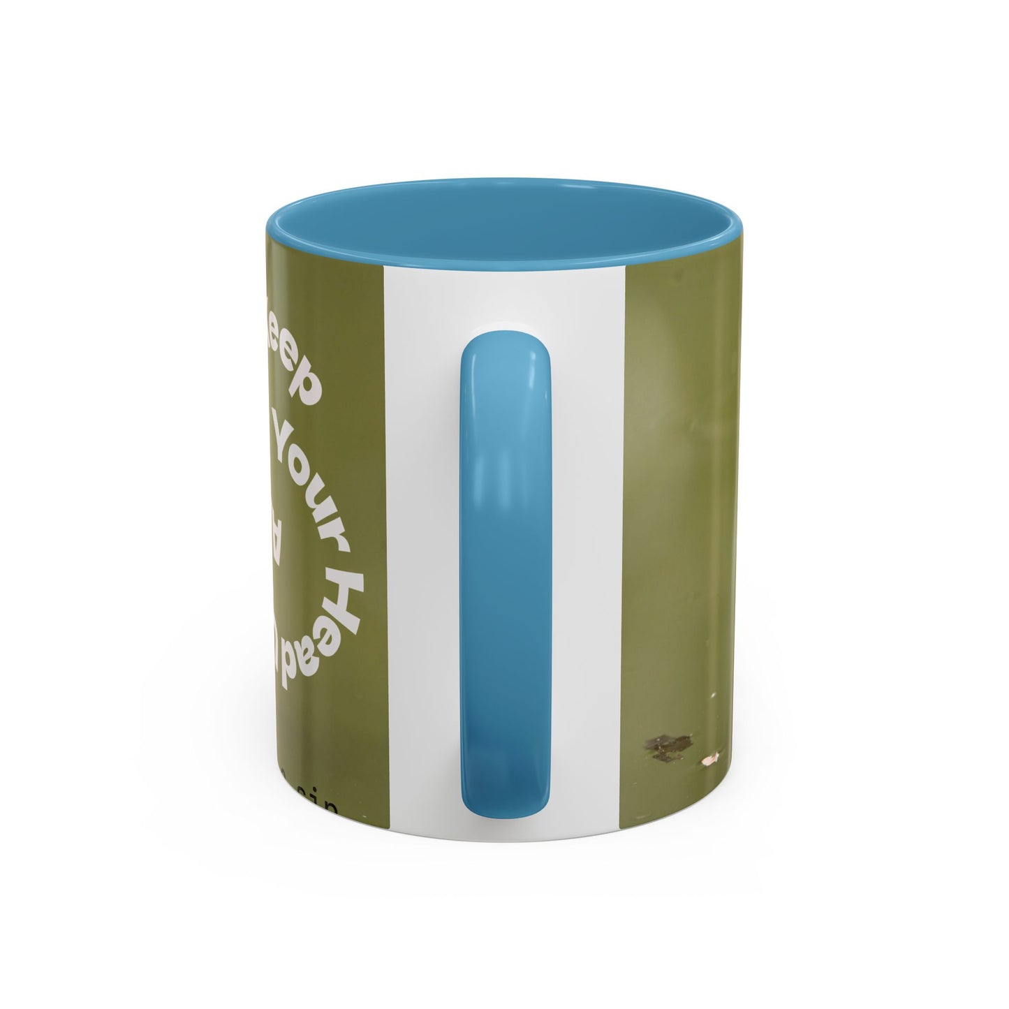 Turtle Coffee Mug — "Always Keep Your Head Up" Inspirational Accent Mug (11/15 oz)