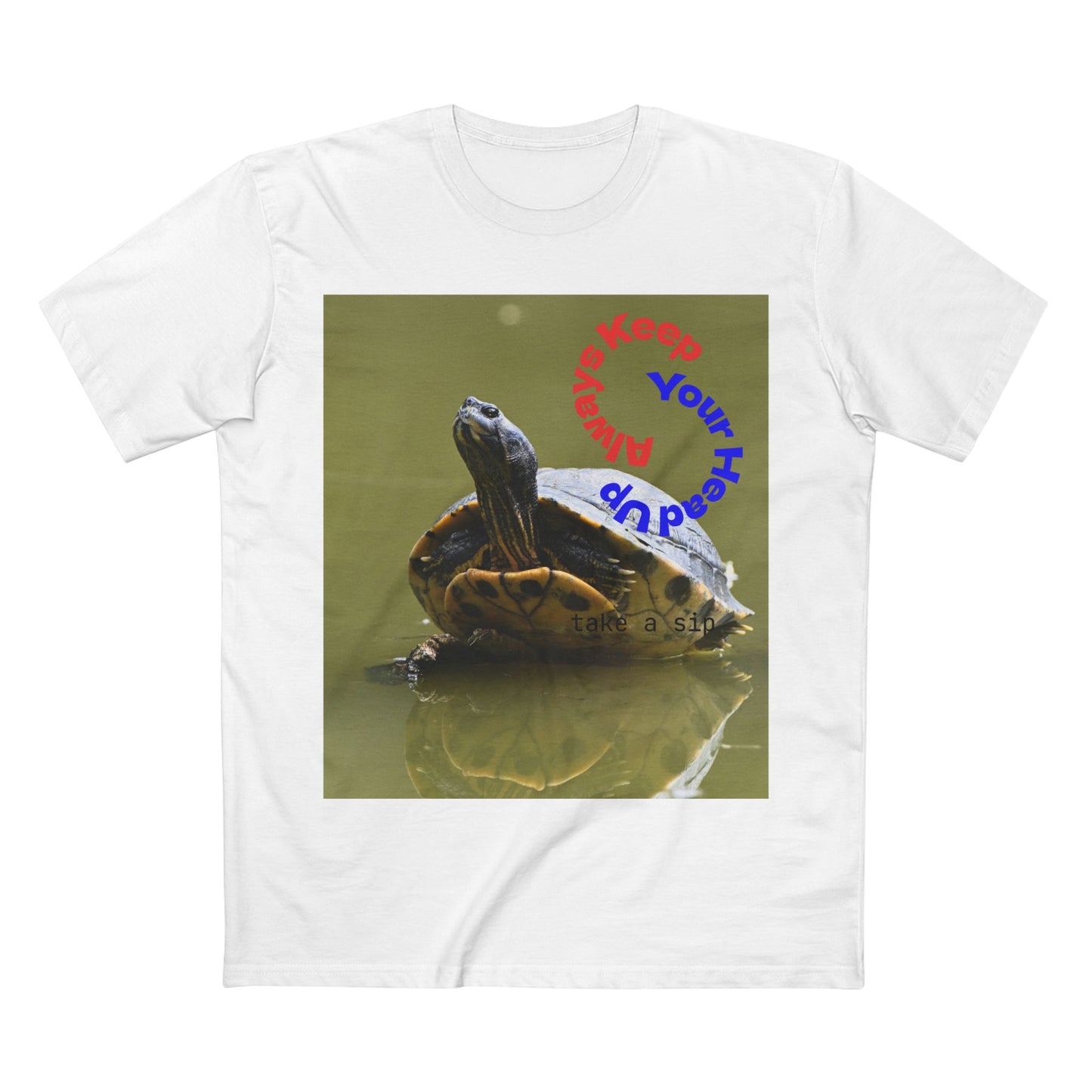 Turtle Photo Tee — 'Hold Your Head Up' Graphic Shirt