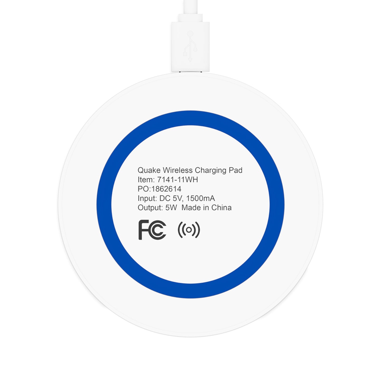 Moon Ring Wireless Charging Pad — Blue Circle Qi Charger