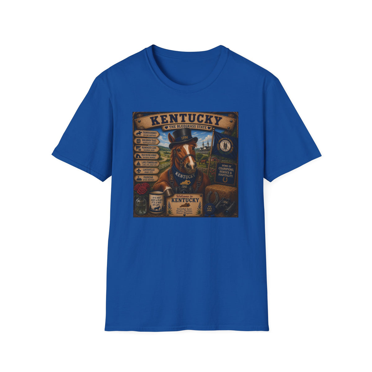Kentucky Horse State Retro Vintage Graphic T-Shirt