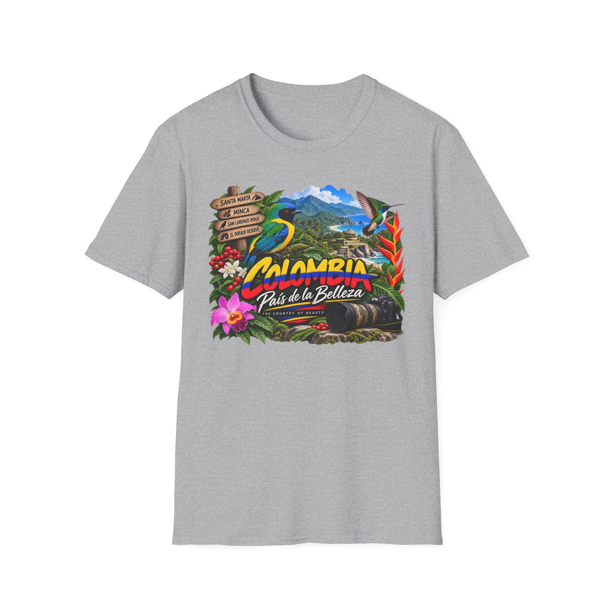 Colombia Paisaje de Colores Travel T-Shirt