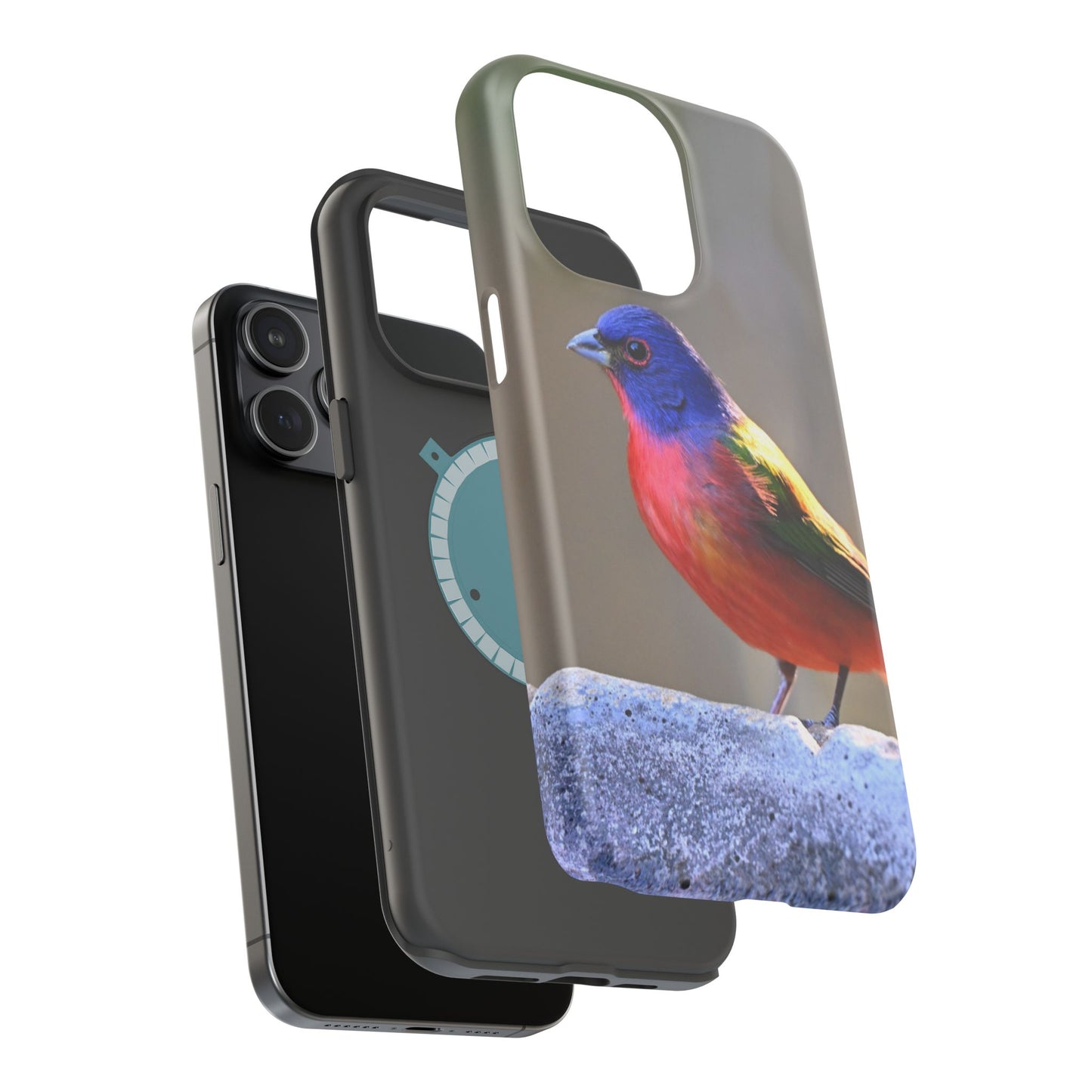 Colorful Bird Phone Case, Magnetic Tough Cases, Nature Lover Gift, Wildlife Phone Cover, Eco-Friendly Tech Accessories