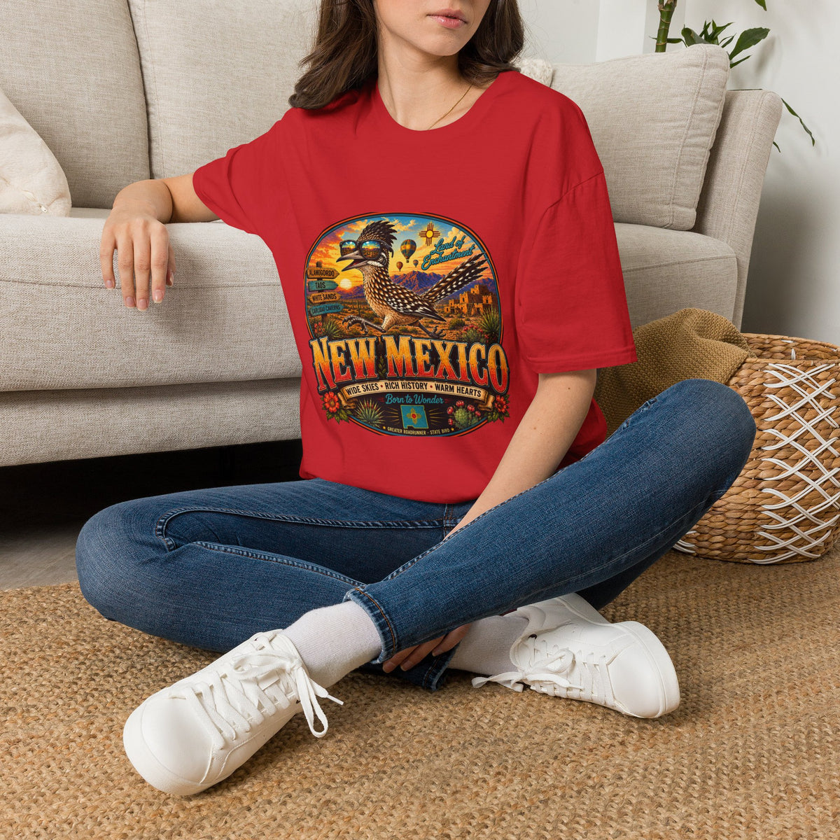 New Mexico Roadrunner T-Shirt — Southwestern Desert Souvenir Tee