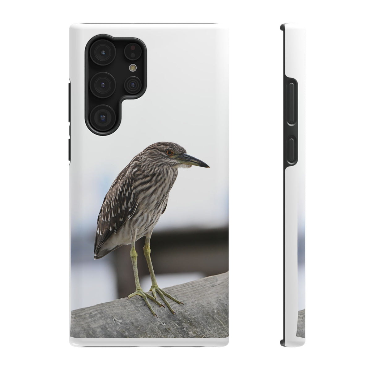 Heron Shoreline Phone Case — Impact-Resistant Wildlife Photo Case