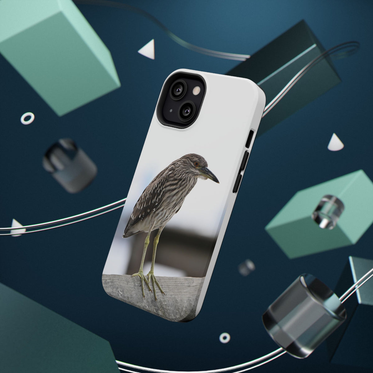 Heron Shoreline Phone Case — Impact-Resistant Wildlife Photo Case