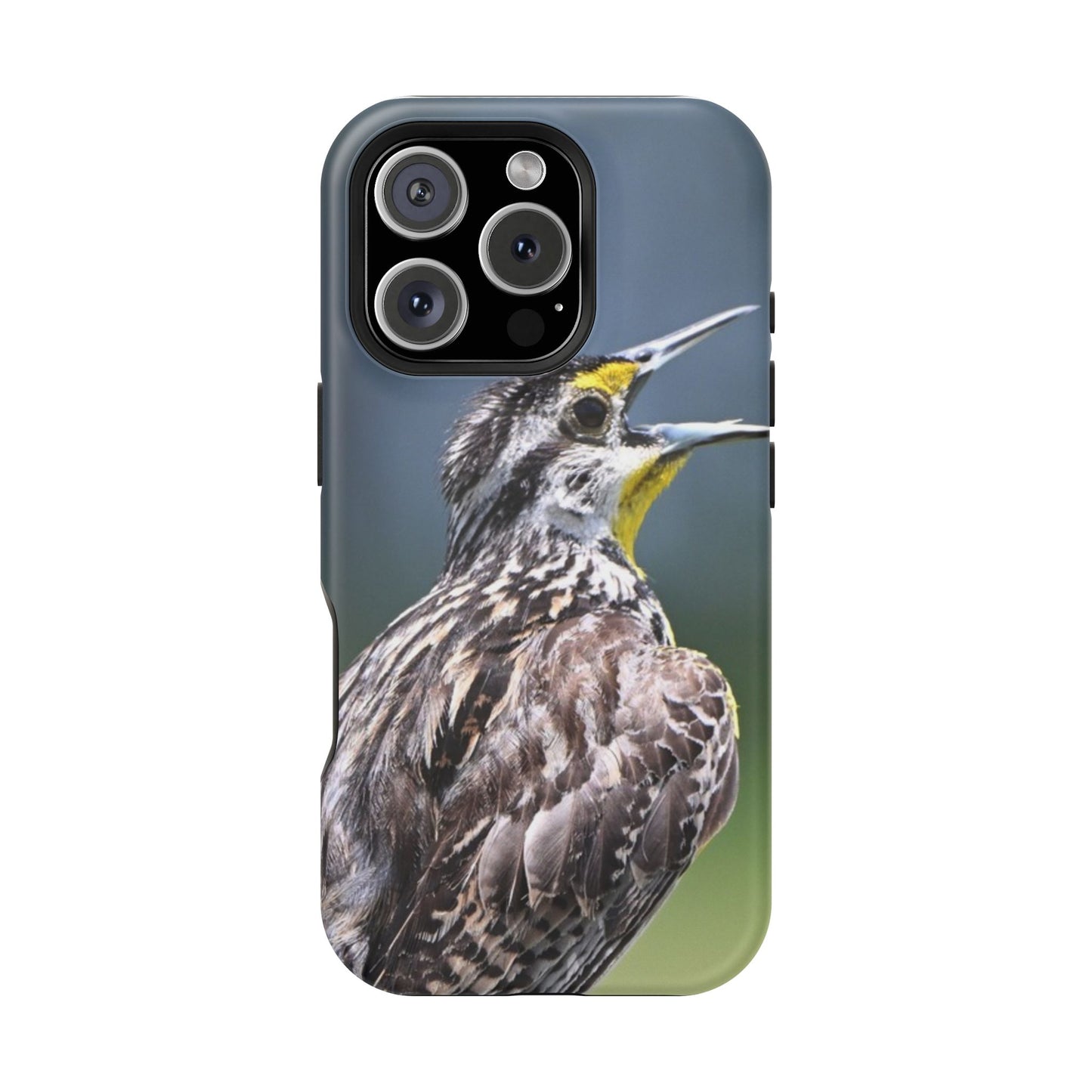 Western Meadowlark Photo Phone Case — Impact-Resistant Protective Cover