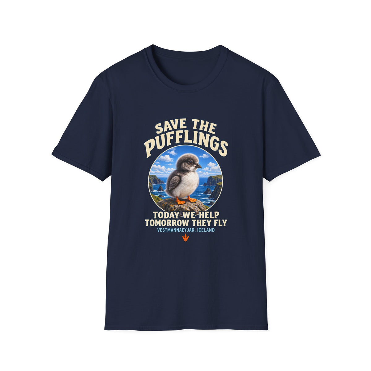 Save the Pufflings T-Shirt — "Save the Pufflings: Today We Help, Tomorrow They Fly" Cute Puffin Rescue Tee