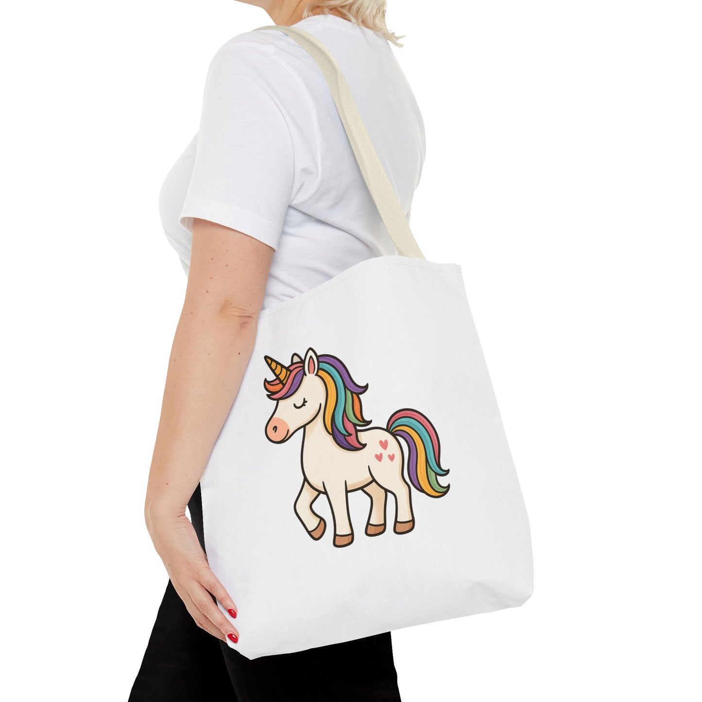 Whimsical Unicorn Tote Bag, Cute Daily Purse, Artsy Gift, Eco-Friendly Shopper, Fun Beach Bag, Magical Adventure Companion