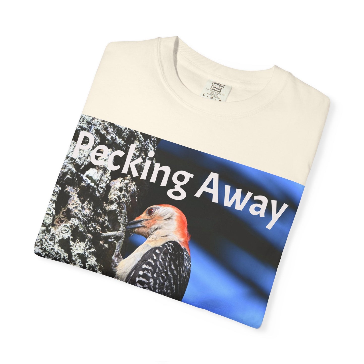 Nature Lover's Unisex T-Shirt - Eco-Friendly Tee with 'Pecking Away' Design, Gift for Birdwatchers, Nature Gifts, Casual Wear, [...]