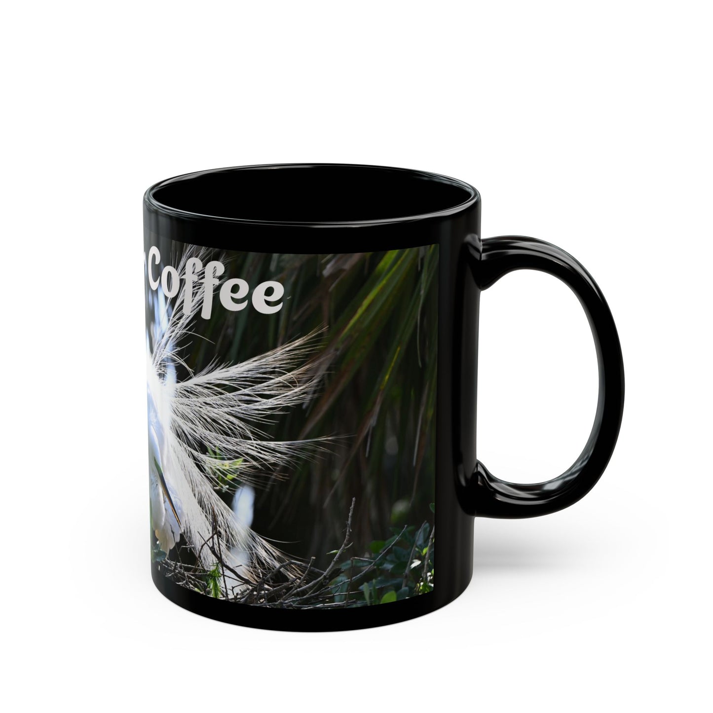 Crazy for Coffee Black Mug - Perfect Gift for Coffee Lovers, Home Office Decor, Birthday Present, Inspirational Cup