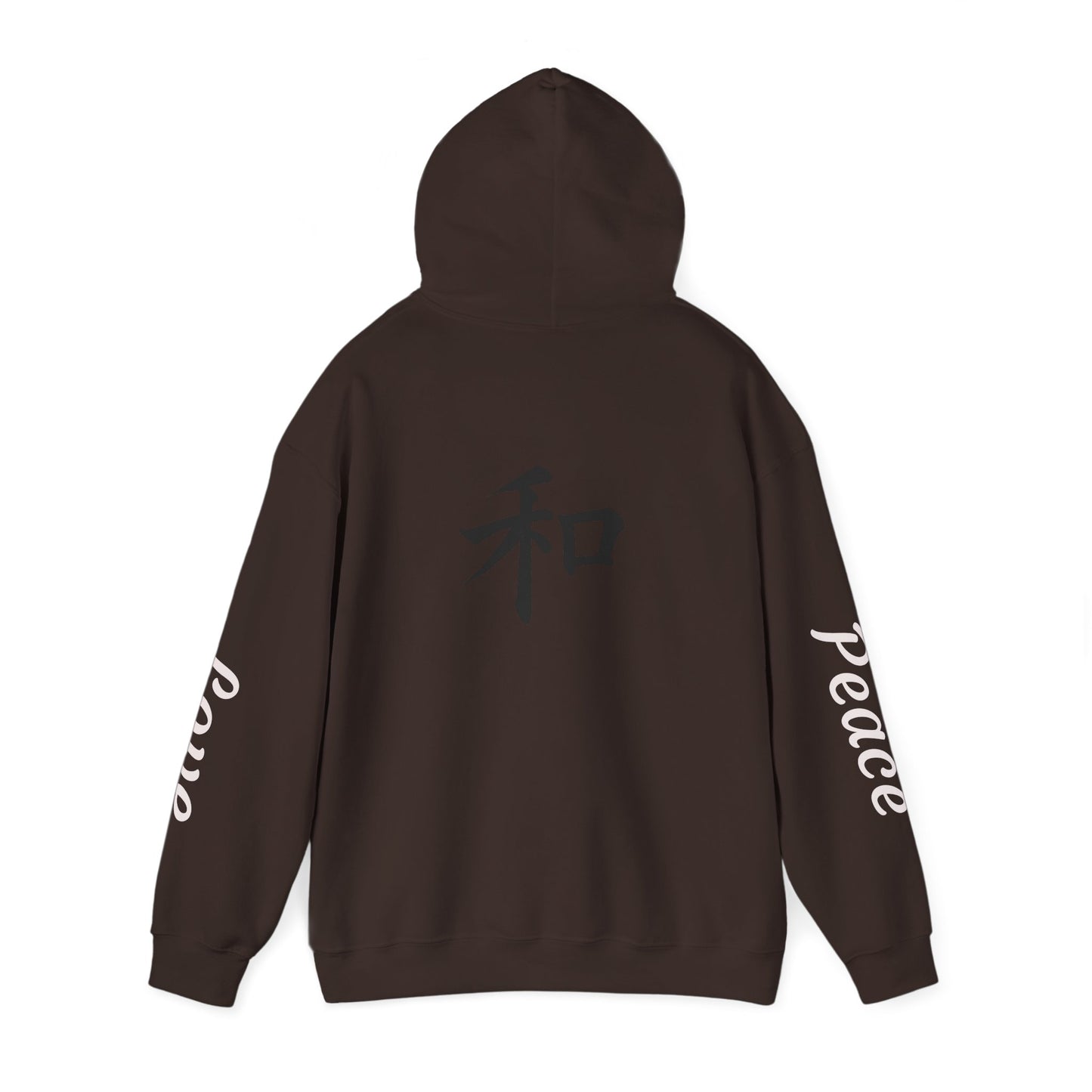Unisex Love & Peace Hoodie - Cozy Streetwear, Gift for Friends, Casual Wear, Unique Fashion Statement, Zen Vibes
