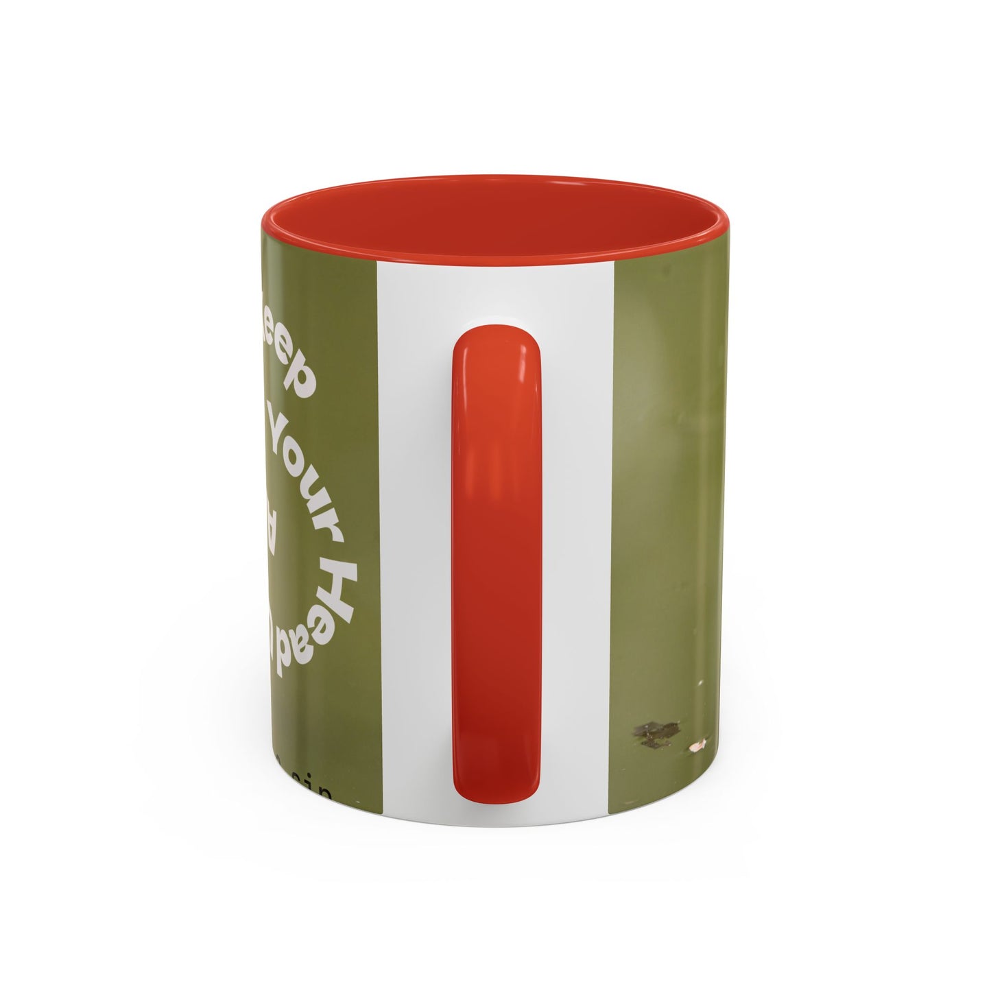 Turtle Coffee Mug — "Always Keep Your Head Up" Inspirational Accent Mug (11/15 oz)