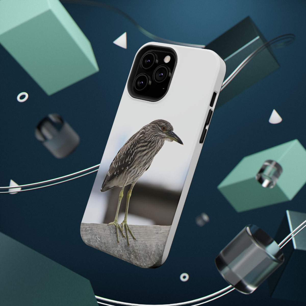 Heron Shoreline Phone Case — Impact-Resistant Wildlife Photo Case