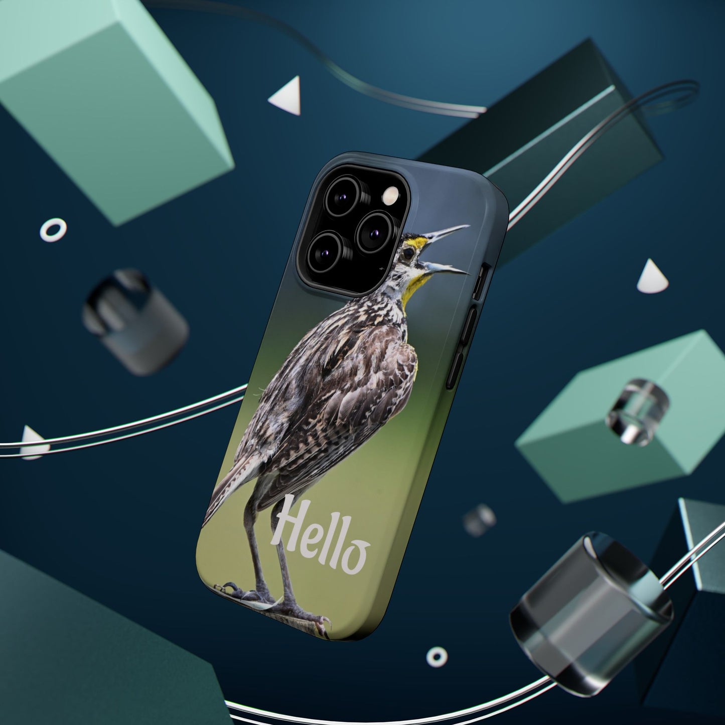 Bird-Themed Magnetic Tough Cases with 'Hello', Stylish Phone Protectors, Gifts for Nature Lovers, Birdwatching Accessories, Wildlife [...]