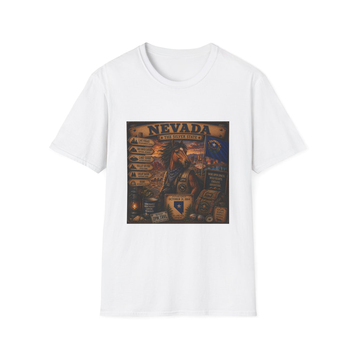 Nevada Vintage State Pride T-Shirt — The Silver State Graphic Tee