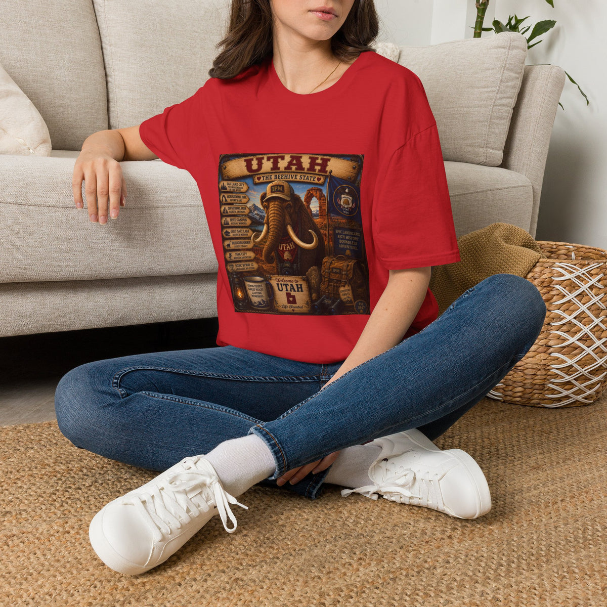 Utah The Beehive State Vintage Mammoth T-Shirt