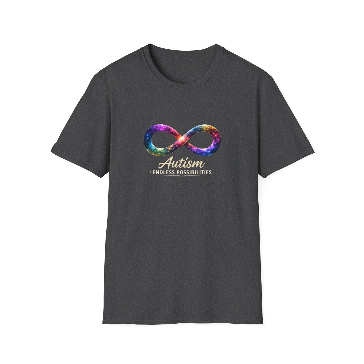 Autism Infinity Symbol T-Shirt — Colorful Galaxy Neurodiversity Tee