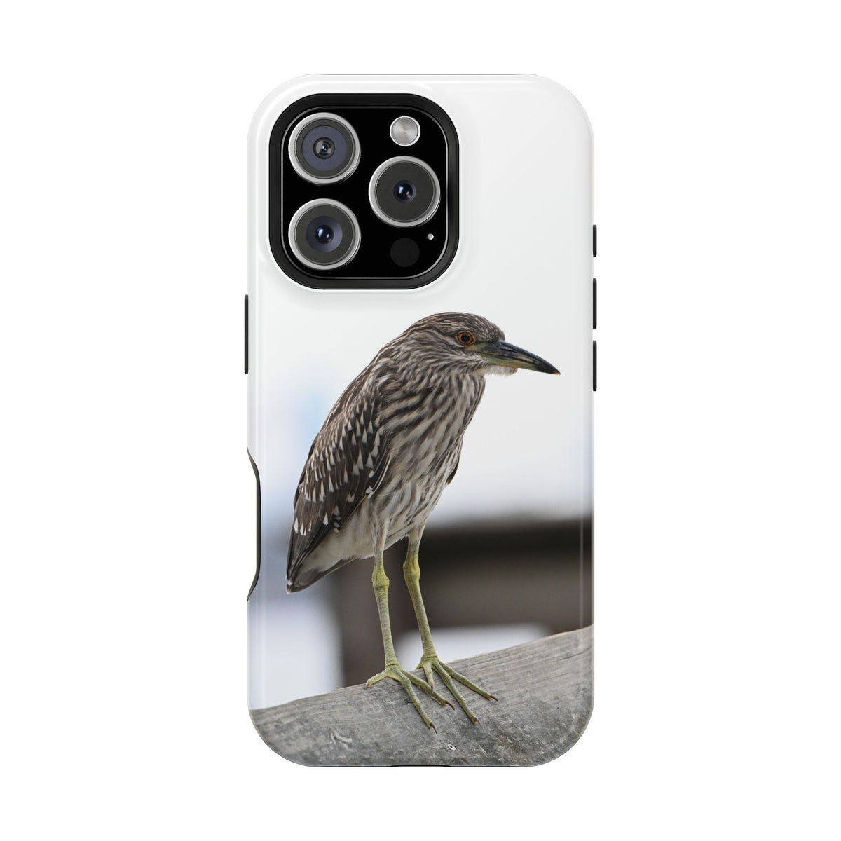Heron Shoreline Phone Case — Impact-Resistant Wildlife Photo Case