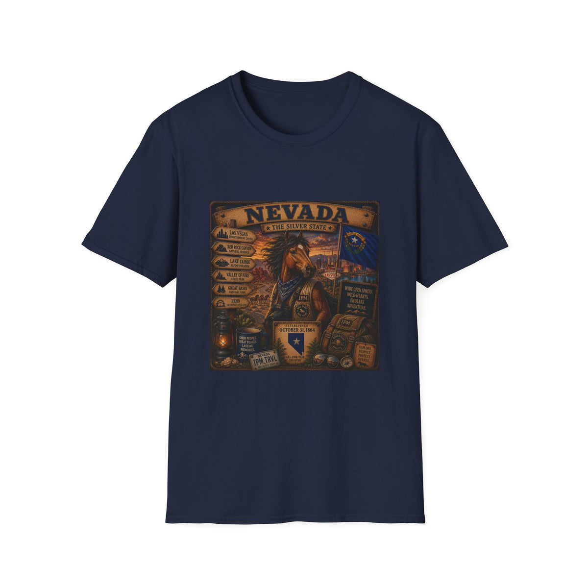 Nevada Vintage State Pride T-Shirt — The Silver State Graphic Tee