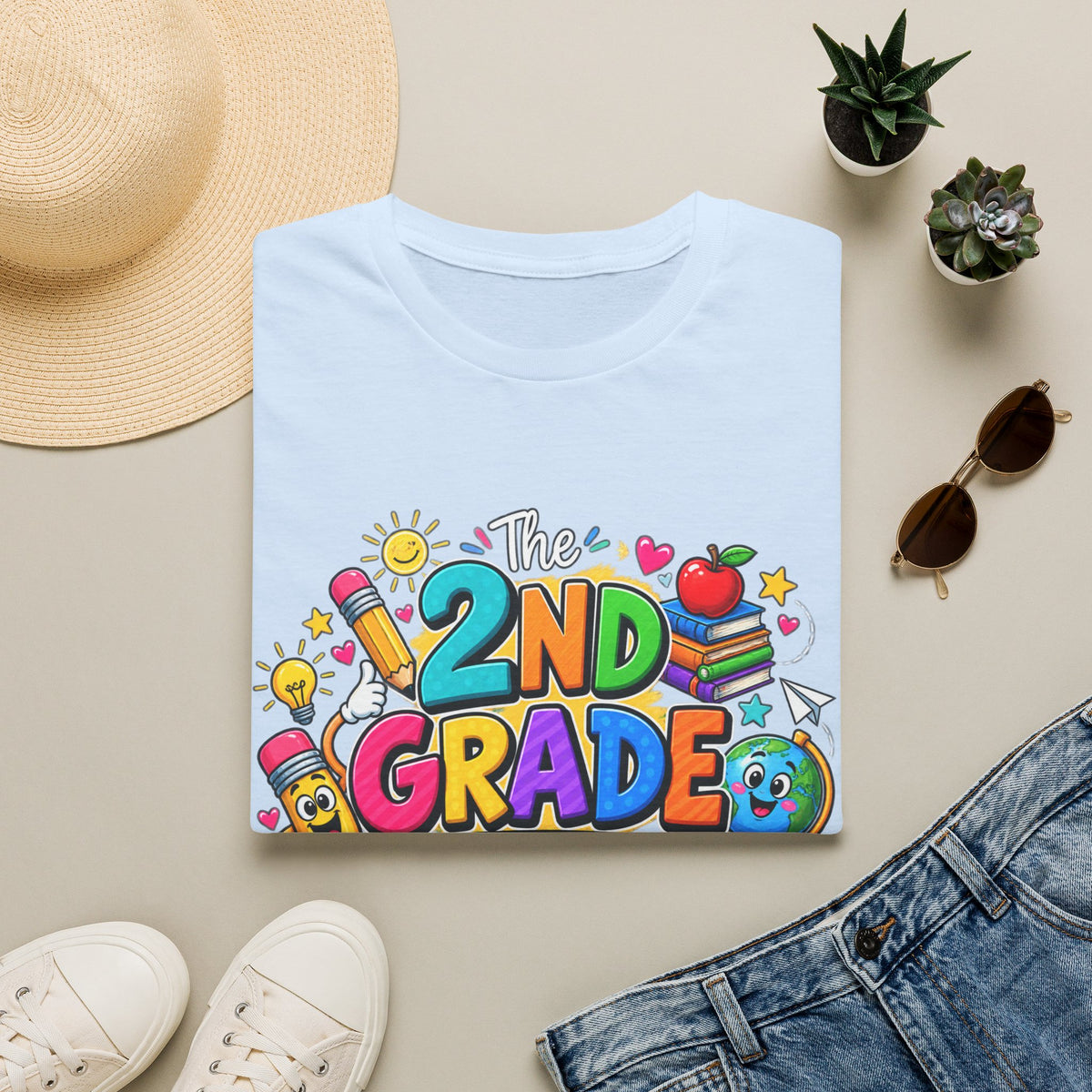 2nd Grade Teacher T‑Shirt — "The 2nd Grade Dream Team" Colorful Back-to-School Tee