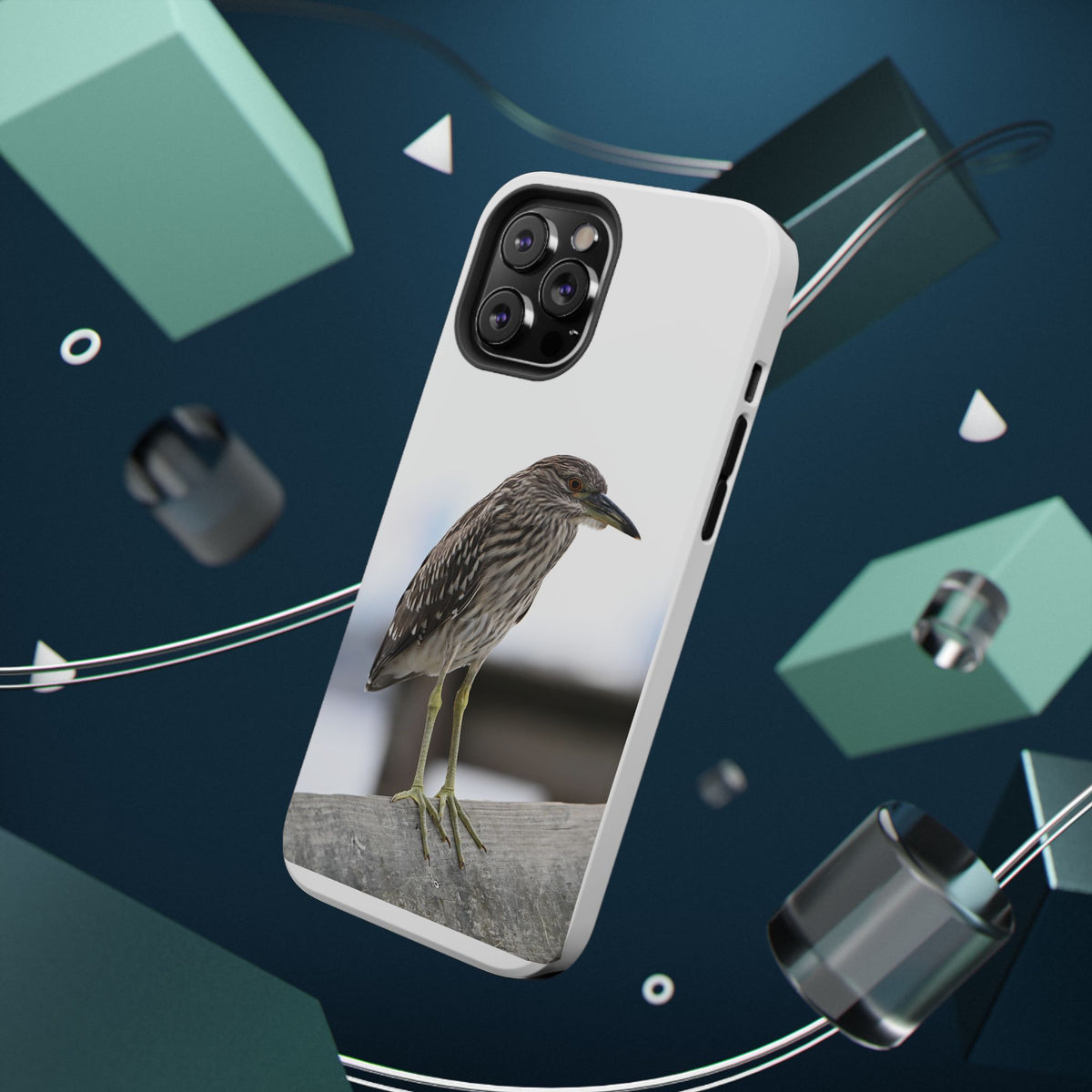 Heron Shoreline Phone Case — Impact-Resistant Wildlife Photo Case