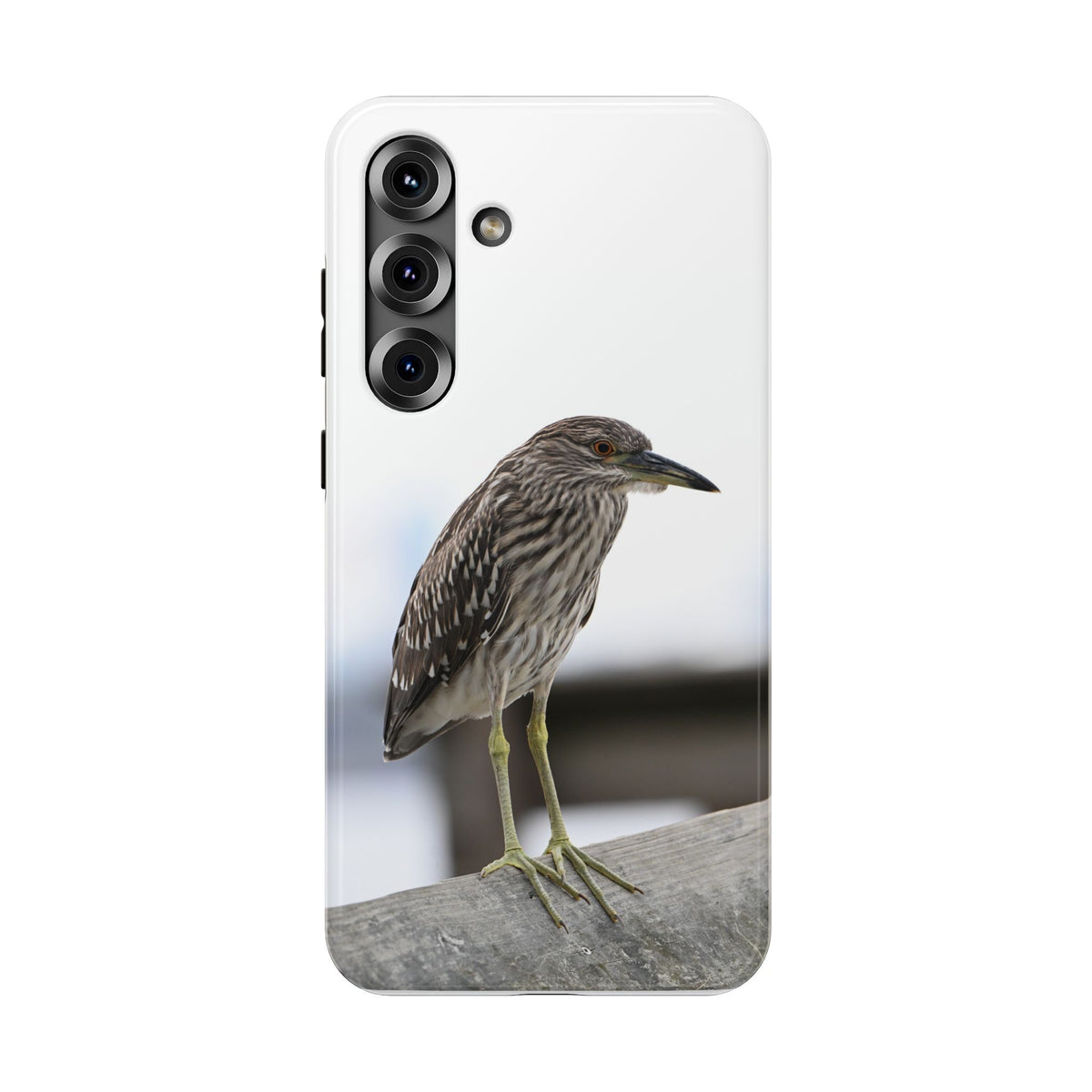 Heron Shoreline Phone Case — Impact-Resistant Wildlife Photo Case