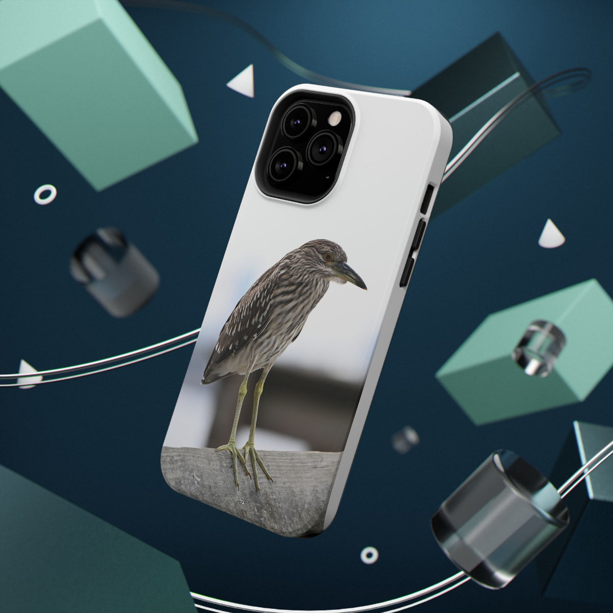Heron Shoreline Phone Case — Impact-Resistant Wildlife Photo Case