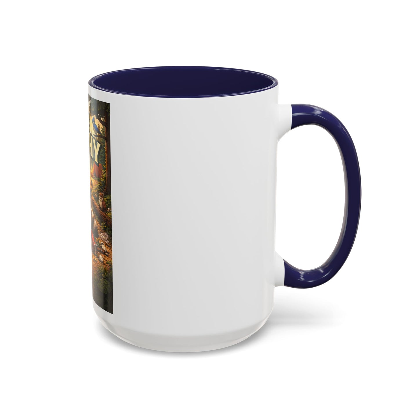 Stay Trashy Coffee Mug — Funny Raccoon Trash Can Design, Novelty Gift for Friends & Family