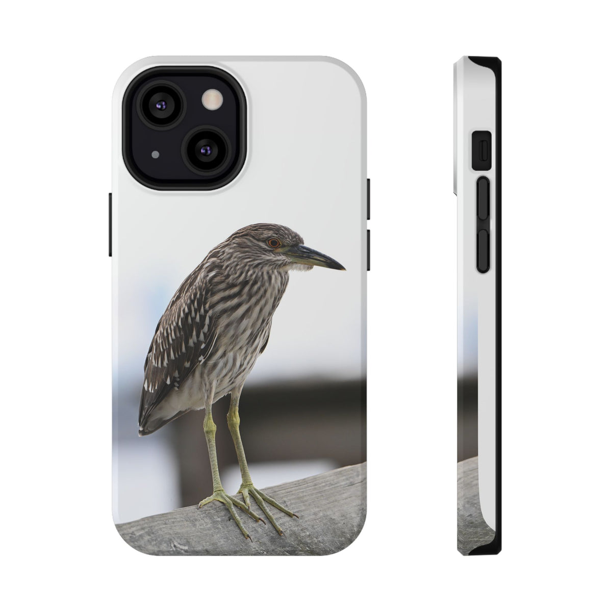 Heron Shoreline Phone Case — Impact-Resistant Wildlife Photo Case