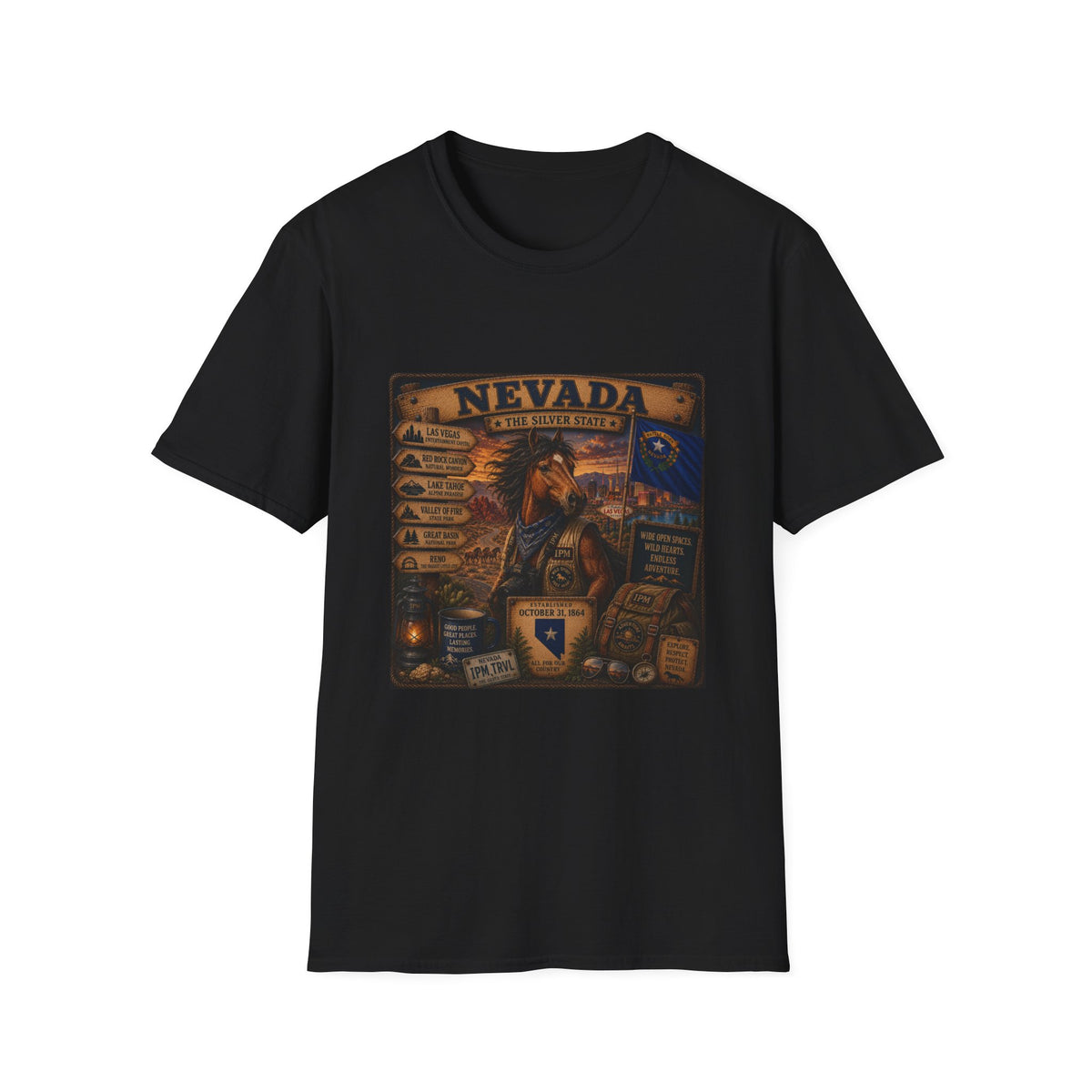 Nevada Vintage State Pride T-Shirt — The Silver State Graphic Tee