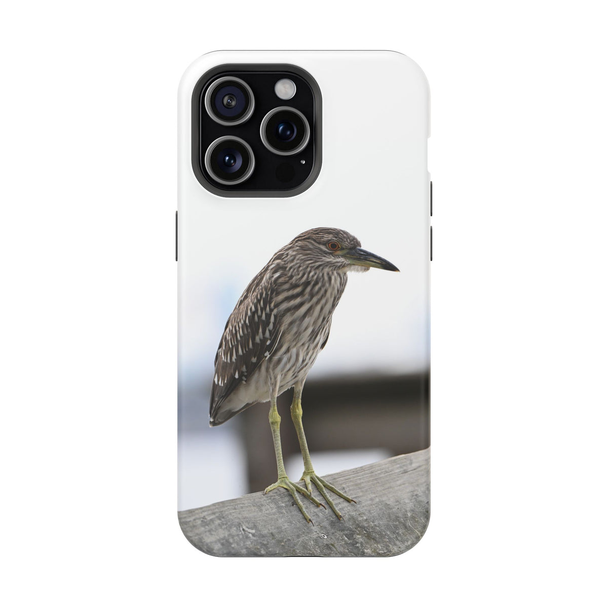 Heron Shoreline Phone Case — Impact-Resistant Wildlife Photo Case